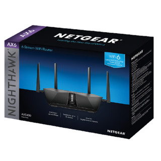 NETGEAR 美国网件 网件RAX50无线路由器千兆wifi6 AX5400M高速电竞/家用全屋覆盖穿墙王/5G双频三核/认