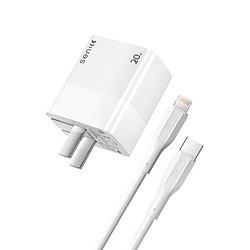 SENICC 声丽 PA300 PD 20W 充电器 + 30W 数据线