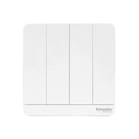 Schneider Electric 施耐德电气 AvatarOn绎尚系列 E8334L1_WE_C1 86型开关 四开单控 镜瓷白
