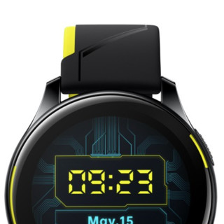 OnePlus 一加 Watch W301CN 赛博朋克2077限定版 4G智能手表 46mm 黑色表壳 黄黑色氟胶表带（GPS、NFC、血氧）