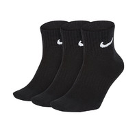 NIKE 耐克 Everyday Lightweight Ankle 中性运动袜 SX7677-010 黑色 XL