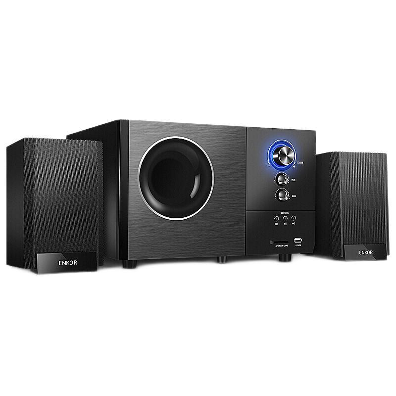 enkor 恩科 S2880B 2.1声道 室内 蓝牙音箱 黑色