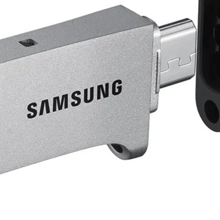 SAMSUNG 三星 DUO系列 USB 3.0 U盘 金属银 64GB Micro USB口