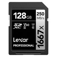 Lexar 雷克沙 1667x SD存储卡 128GB（UHS-I、V60、U3）