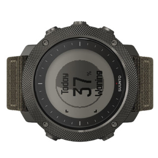 SUUNTO 颂拓 Traverse系列 SS022292000 智能手表 50mm 军绿色不锈钢表壳 军绿色编织表带（GPS、运动、防水）