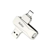 Netac 朗科 U782C USB 3.0 U盘 银色 256GB Type-C/USB双口