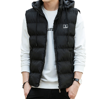 PLAYBOY 花花公子 男士羽绒马甲 68780880 黑色 3XL