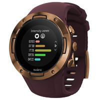 SUUNTO 颂拓 SS050305000 智能手表 46mm 古铜色 不锈钢版 硅胶表带 紫色 ( 血压、GPS)