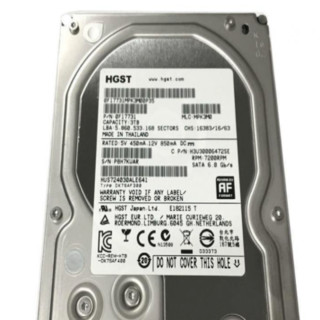 HITACHI 日立 企业级硬盘 4TB（PMR、7200rpm、64MB）HUS724040ALE641