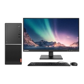 Lenovo 联想 启天 M420 九代酷睿版 23.8英寸 商用台式机 黑色 (酷睿i5-9500、1G独显、8GB、1TB HDD、风冷)