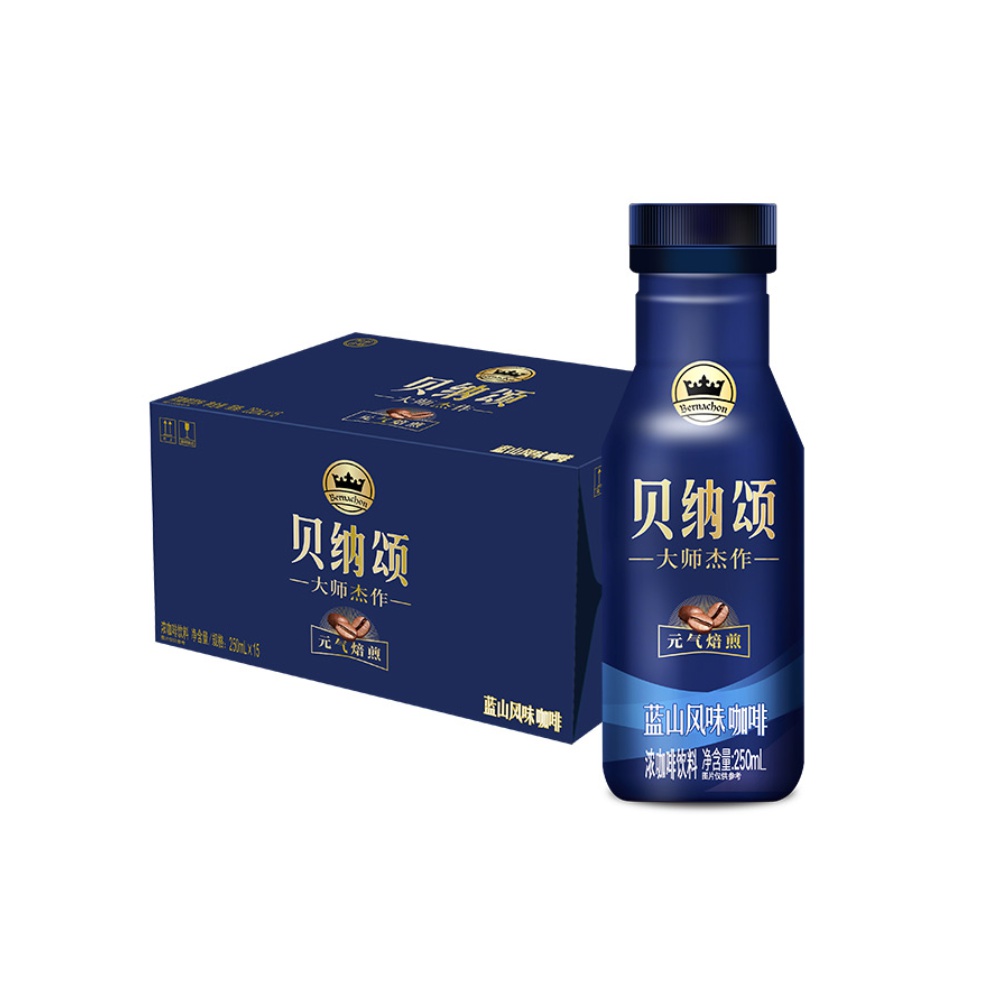 贝纳颂 大师杰作 浓咖啡饮料 蓝山风味 250ml*15瓶