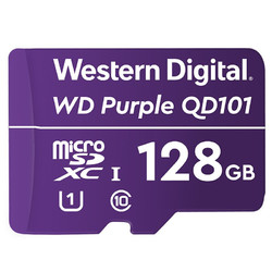 Western Digital 西部数据 紫卡 QD101 存储卡 128GB（UHS-I、U1)