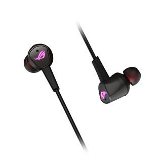 ROG 玩家国度 降临2 RGB版 入耳式挂耳式降噪有线耳机 黑色 Type-C