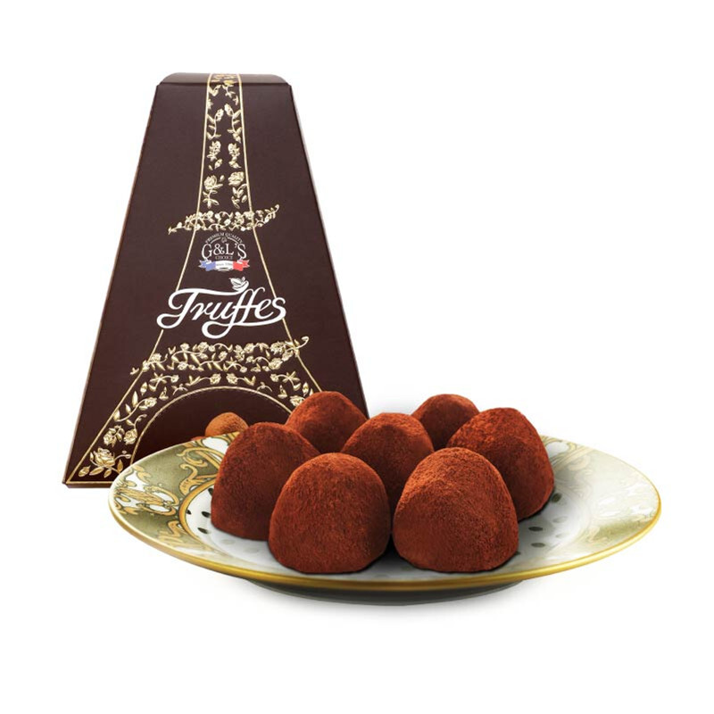TRUFFLES 德菲丝 松露形代可可脂巧克力 情谜埃菲尔型 100g
