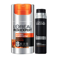 L'OREAL PARIS 巴黎欧莱雅 男士保湿醒肤修颜套装 (劲能醒肤露50ml+#001偏浅色修颜乳50ml)