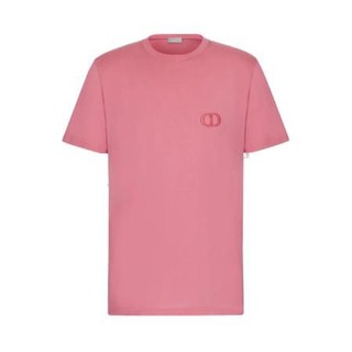 Dior 迪奥 CD Icon 男士圆领短袖T恤 013J600A0589_C524 粉红色 XL