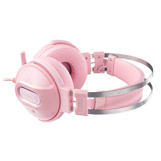 ThundeRobot 雷神 K30 有线键鼠套装+H71 头戴式游戏耳机 粉色