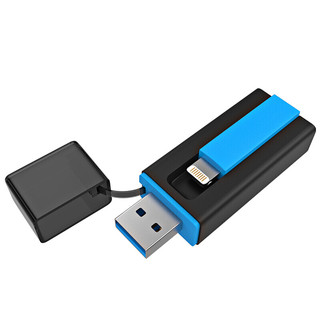 LIano 绿巨能 LJN-UP002 USB 3.0 U盘 黑色 64GB USB/苹果lightning双口