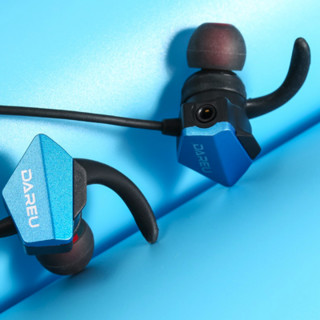 Dareu 达尔优 EH728Pro 入耳式动圈有线耳机 黑蓝色 3.5mm