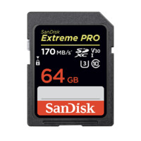 SanDisk 闪迪 至尊超极速系列 SD存储卡 64GB（UHS-I、V30、U3）