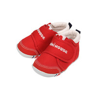 直播专享：MIKI HOUSE 10-9382-456 儿童学步鞋 一段红色 12cm