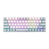 NIZ 宁芝 Atom66 PLUM 66键 双模无线静电容键盘 白灰色 RGB 35g