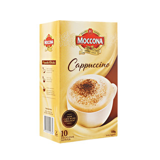 澳洲进口Moccona摩可纳三合一速溶咖啡卡布奇诺15g*10条白咖啡
