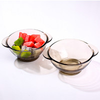 青苹果 透明玻璃碗 餐具碗碟套装