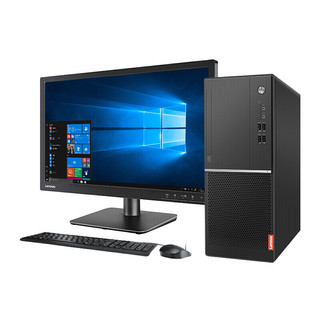 Lenovo 联想 扬天 M7800d 锐龙版 R5 2000系列 19.5英寸 商用台式机 黑色（锐龙R5-2400、核芯显卡、4GB、1TB HDD、风冷）