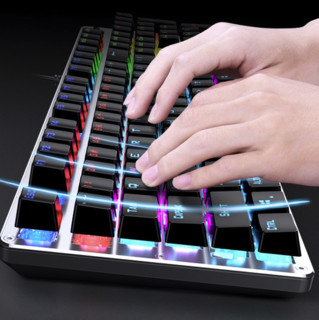HP 惠普 GK100 机械键盘 青轴+M200 有线鼠标 键鼠套装 黑色