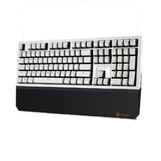 Hyeku 黑峡谷 X5 108键 2.4G双模机械键盘 黑森林慕斯 凯华BOX流沙金轴 单光