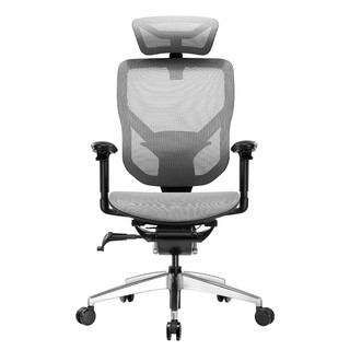 Ergoup 威达 人体工学椅办公椅老板椅电竞椅靠背椅可躺升降椅家用椅电脑椅 黑框灰网 黑框