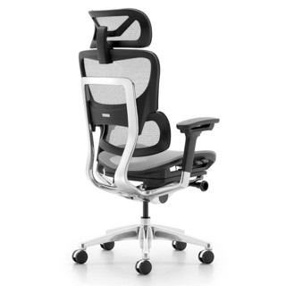 Ergoup/有谱 FLY Pro 电脑椅人体工学椅家用办公椅子可躺后仰旋转网布椅游戏主播椅 升级双背-加大头枕-黑框灰网