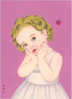 构得艺术 那小先《害羞的小梦露》38×50cm 签名限量版画 艺术礼品画