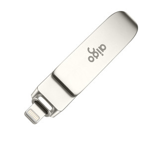 aigo 爱国者 U371 USB 3.0 U盘 银色 128GB Lightning/USB-A双口