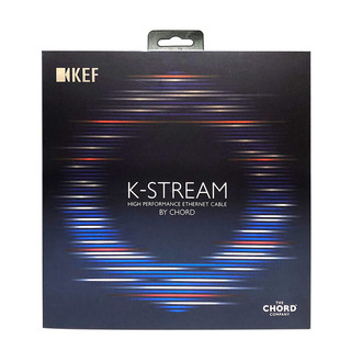 KEF K-Stream 主副音箱连接线 灰红色
