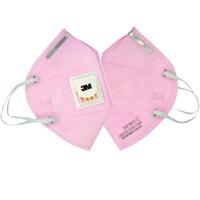 3M 9501C KN95有呼吸阀口罩 3只 粉色