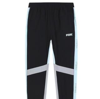 PEAK 匹克 男子运动长裤 DF312401 黑色/绿光色 M