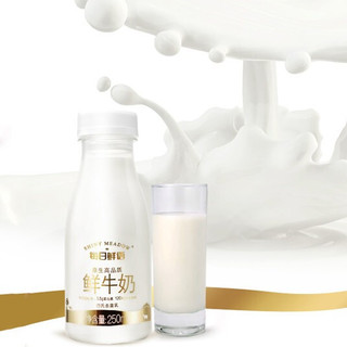 SHINY MEADOW 每日鲜语 鲜牛奶 250ml*12瓶