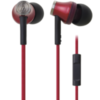 audio-technica 铁三角 ATH-CK330iS 入耳式有线耳机 红色 3.5mm