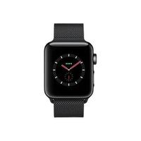 Apple 苹果 Watch Series 3 智能手表 38mm GPS+蜂窝网络 黑色不锈钢表壳 深空黑米兰尼斯表带（心率）