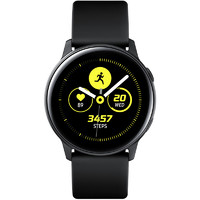 SAMSUNG 三星 Galaxy Watch Active GPS智能手表 40mm 黑色 硅胶表带 黑色( 户外运动轨迹、移动支付、音乐播放、睡眠检测）