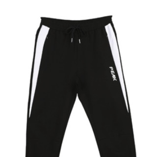 PEAK 匹克 男子运动长裤 DF303061 黑色/大白 XXL