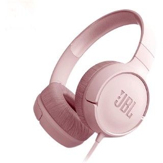 JBL 杰宝 TUNE 500 新版 耳罩式头戴式有线耳机 樱花粉 3.5mm