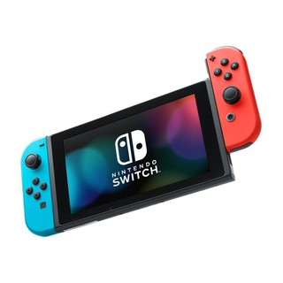 Nintendo 任天堂 Nintendo Switch 游戏机 红蓝+游戏兑换卡+官方包膜