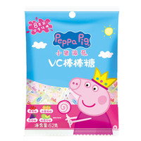 Peppa Pig 小猪佩奇 婴幼儿VC棒棒糖 草莓味+水蜜桃味+哈密瓜味+葡萄味 52g