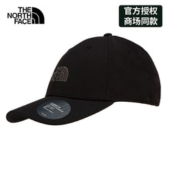 THE NORTH FACE 北面 帽子 TheNorthFace运动帽硬顶21秋季户外中性男女球棒球遮阳透气鸭舌帽 4VSV JK3/黑色 OS