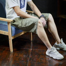 TONLION 唐狮 夏季新款港风工装短裤男潮五分裤男士短裤子夏季休闲宽松