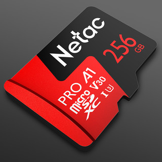 Netac 朗科 P500 至尊PRO版 MicroSD存储卡 256GB（USH-I、V30、U3、A1）