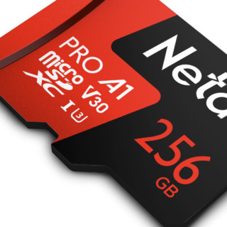 Netac 朗科 P500 至尊PRO版 MicroSD存储卡 256GB（USH-I、V30、U3、A1）